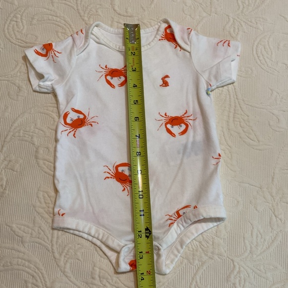Joules 2 piece onesie tshirt & overalls with crab 🦀  design Size 3-6M - Picture 16 of 16